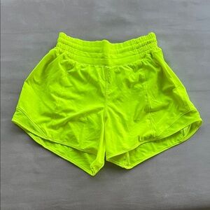 Electric/Neon yellow Lululemon Women's Running Shorts